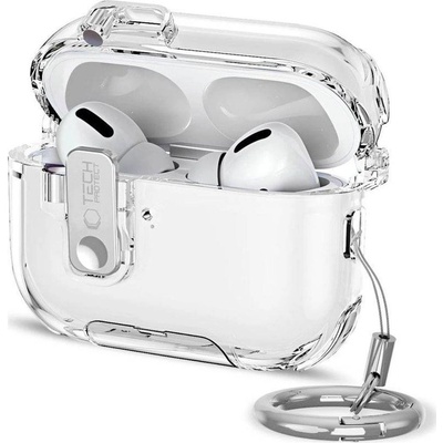 Tech-protect Калъф за Apple AirPods Pro 3, Tech-Protect Bounce Pro Case, Прозрачен (5906302392681)
