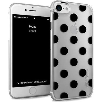 Image 1 of i-Paint Glamour Pois Case - дизайнерски TPU кейс за iPhone SE (2022), iPhone SE (2020), iPhone 8, iPhone 7 (прозрачен)