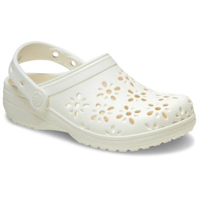 Сандали Crocs Classic Floral Cut Out Clog Sandals - Chalk - размер 38-39 (EU) (025-1162-0114)