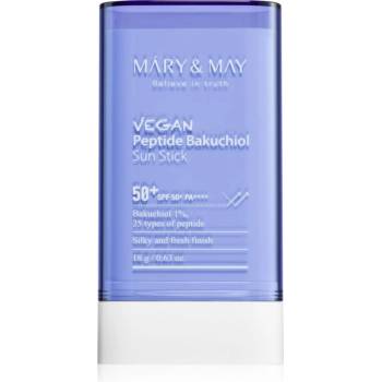 Mary&May Peptide Bakuchiol Sun Stick слънцезащитен крем в стик с анти-бръчков ефект SPF 50+ 18 гр