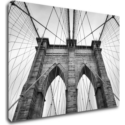 Impresi Obraz Brooklyn bridge čiernobiely - 70 x 50 cm