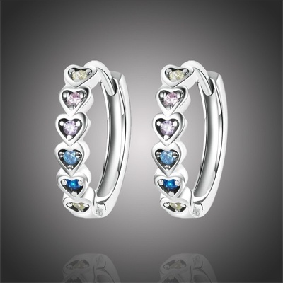 Grace Silver Jewellery stříbrné se zirkony Monica stříbro E-SCE1275 stříbrná