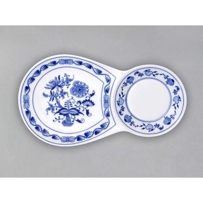 Český porcelán Dubí Cibulák Snídaňový tácek dvojitý 29,8cm