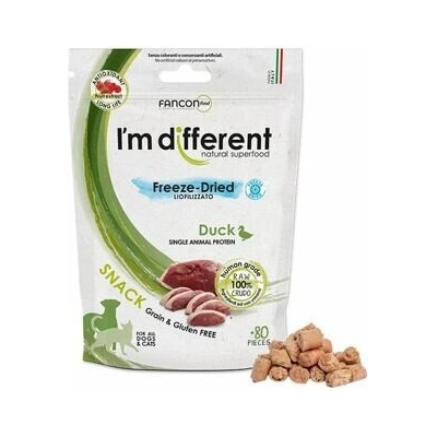 I´M DIFFERENT SNACK kačica mrazom sušená pochúťka 40 g