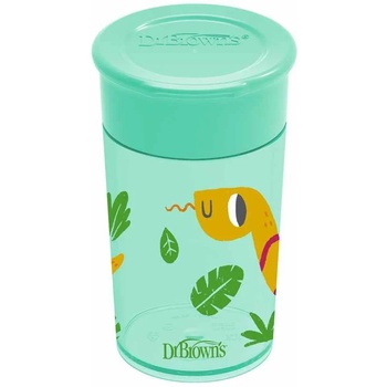 Dr. Brown's Преходна чаша Dr. Brown's - Milestones, 300 ml, Зелена (72239323830)