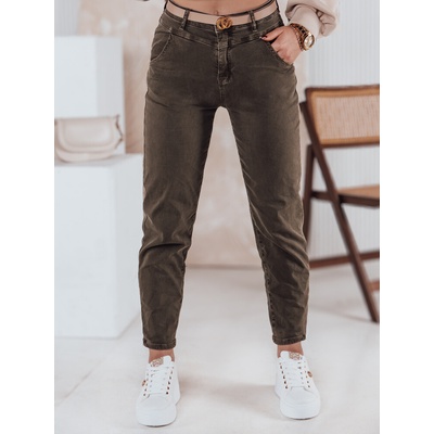 Dstreet Dámske džínsy STREETSTYLE UY2353 Hnedá