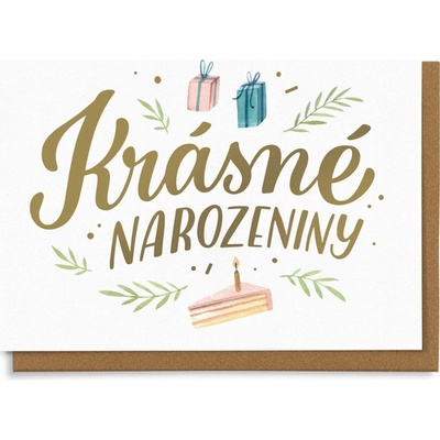 Chaukiss Krásné narozeniny - zlaté písmo