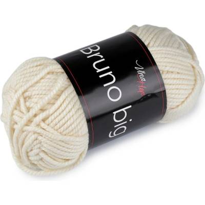 Pletací příze Bruno big 200 g Varianta: 2 (403) krémová světlá, Balení: 1 ks 61621/160007/286020