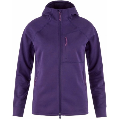 Fjällräven Abisko Grid Fleece Hoodie W Dark Violet