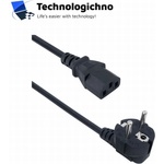 DeTech Захранващ кабел Power Cord Computer 1.5m DeTech (CEE 7/7 - IEC C13)