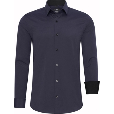 Rusty Neal pánská košile dlouhý rukáv slim fit R-44 tmavě modrá