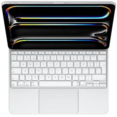 Клавиатура Apple Magic Keyboard за iPad Pro 13-inch (7th Gen), International English подредба, бяла, USB-C (MWR43Z/A)