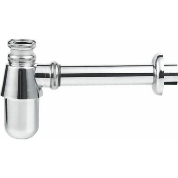 Aqualine Umývadlový sifón 1'1/4, odpad 3,2 cm, nízky, chróm