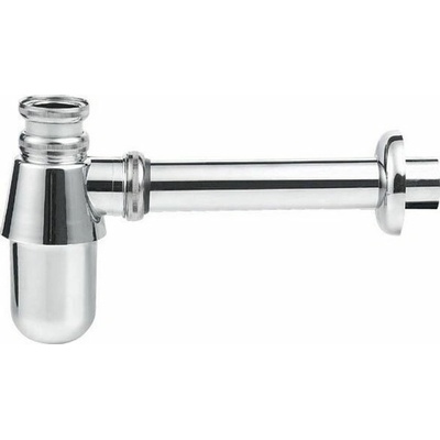 Aqualine Umývadlový sifón 1'1/4, odpad 3,2 cm, nízky, chróm