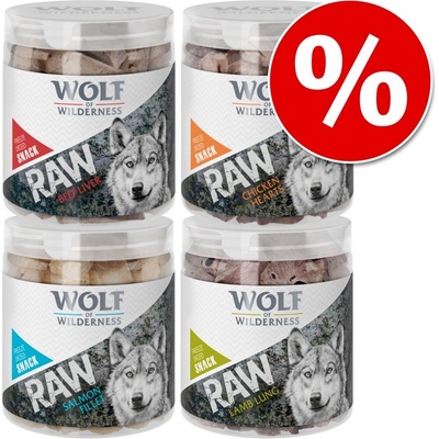 Wolf of Wilderness mrazem sušené prémiové pamlsky Wide Acres kuřecí srdce 280 g