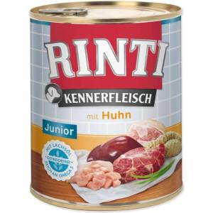 RINTI Консерва Rinti Kennerfleisch Junior пиле 800g (394-91079)