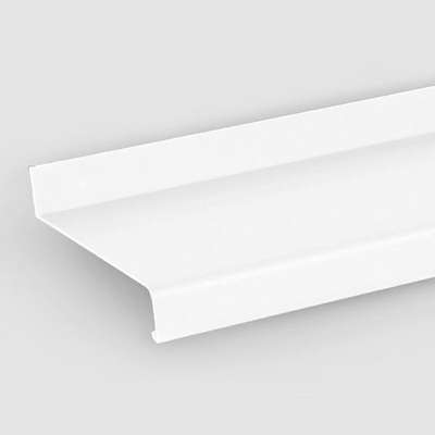 Aluris RAL 9016 bílý parapet venkovní tažený 90 mm