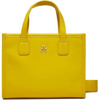 Tommy Hilfiger Дамска чанта Tommy Hilfiger Th City Small Tote AW0AW15691 Valley Yellow ZH3 (Th City Small Tote AW0AW15691)