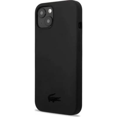 Púzdro Lacoste Liquid Silicone Glossy Printing Logo iPhone 13 mini čierne