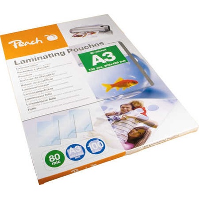 Peach Laminovací fólie A3, 80mic, lesklé, 100ks PP580-01