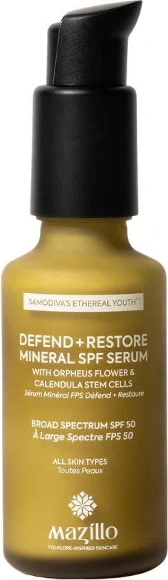 Mazillo Defend+Restore Mineral SPF50 Serum Слънцезащитен продукт дамски 50ml