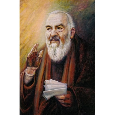 Obrázok na dreve: svätý Páter Pio (15x10) - ODZ013