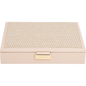 Stackers Raffia classic кутия за бижута, светлорозова, с капак (76759)