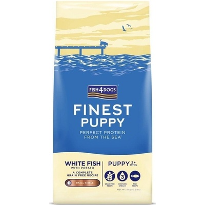 Fish4dogs štěňátka Finest bílá ryba s bramborami 6 kg