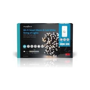 Nedis SmartLife LED Wi-Fi Teplá až studená biela 100 LED 10 m Android IOS WIFILX02W100