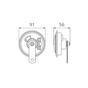 SEGER Клаксон SEGER 50F01200K 12V, 105-118dB HIGH & LOW TONE (50F01200K)