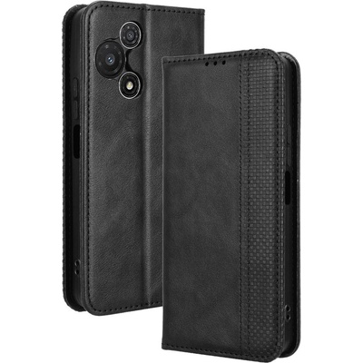 TCL Калъф-портфейл за TCL 60R 5G - Ретро кожен, Мозаечен бордюр, Стойка, 3 слотa за карти, Вкл. Протектор, 4 Цвята