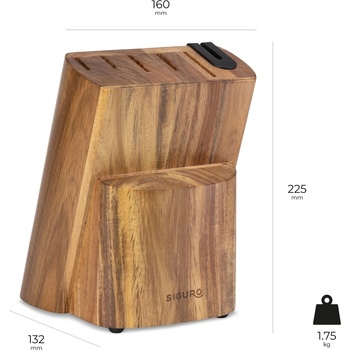 Siguro Sugoi 5 ks + dřevěný blok s brouskem