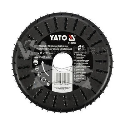 YATO Rašple rotační 118 mm frézovací, šířka 21 mm