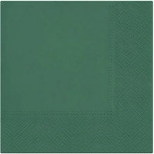 PAW Papírové ubrousky Holly green 33x33cm