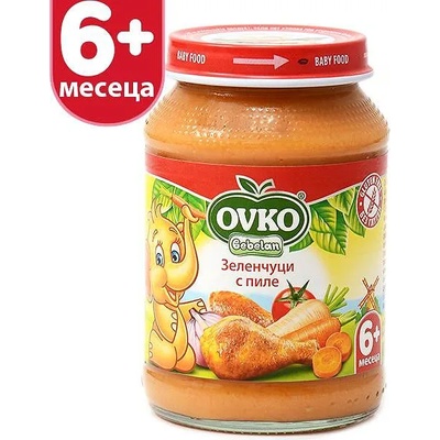 Bebelan пюре пилешко със зеленчуци - 190 г (1116)