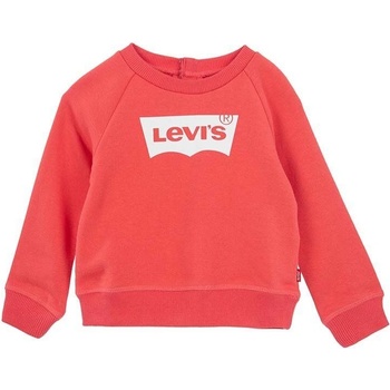 Levi's mikina pre bábätká červená s potlačou