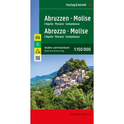 Abruzzen - Molise, Straßen- und Freizeitkarte 1:150.000, freytag & berndt