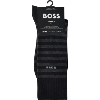 Boss Чорапи Boss Men's Stripe Crew Socks - Black 001