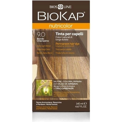 Biokap Nutricolor barva na vlasy 9.0 velmi světlá blond 140 ml