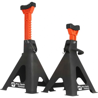 Pro-Tech TOOLS Podstavce pod auto hrebeňové so zabezpečením + guma 6 t 2 ks