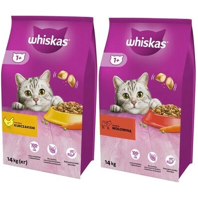 WHISKAS Adult s kuracím mäsom a zeleninou 14 kg