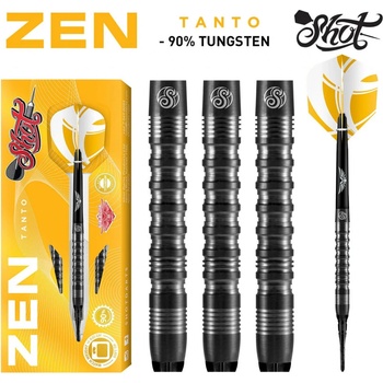Zen Tanto Soft Tip Dart Set – s 90% wolframovým barrelem (ZTSF-620)
