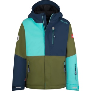 TROLLKIDS Детско ски яке Trollkids Kid's Hallingdal Jacket Winter jacket - Pine Green / Mystic Blue / Arctic Blue - размер 128 (EU) (703-2538-1616)
