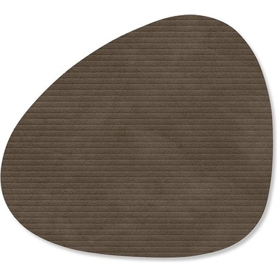 LIND DNA Подложка за чаша CURVE CORDUROY 11 x 13 cm, хайвер, кожа, LIND DNA (LIND992742)