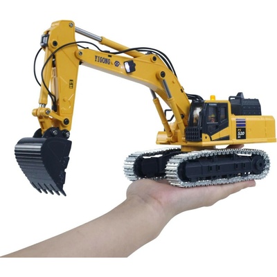 RC pásový mini bagr s funkční kovovou lžící 2,4 GHz 1:50