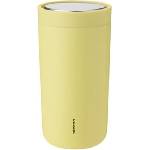 Stelton Термочаша To-Go Click с двойни стени от стомана 200 мл лимонено-жълта (675-49)
