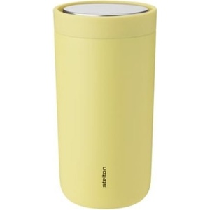 Stelton Термочаша To-Go Click с двойни стени от стомана 200 мл лимонено-жълта (675-49)