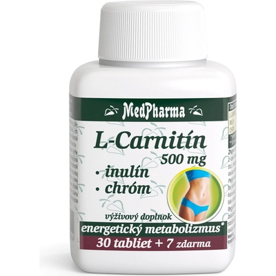 MedPharma L-Carnitin 500 mg+Inulín+Chróm 37 tabliet
