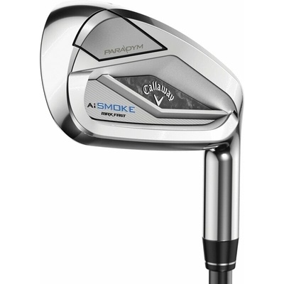Callaway Paradym Ai Smoke MAX Fast Irons Damske Prava Women's Ladies Graphite 6-PW,AW MITSUBISHI ELDIO BLUE/WHITE 40 IR/HYB