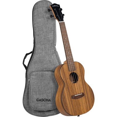 Cascha Tenor Ukulele Zebra Wood Natural Тенор укулеле (CUTZW1)